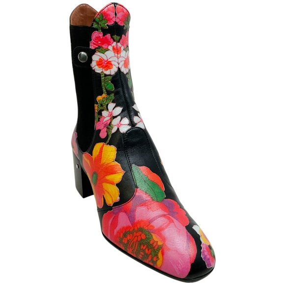 Laurence Dacade Shoes - Laurence Dacade Black / Multi Floral Angie Boots
